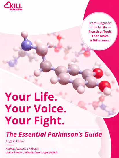 Cover of the new book Essential Parkinson's Guide".